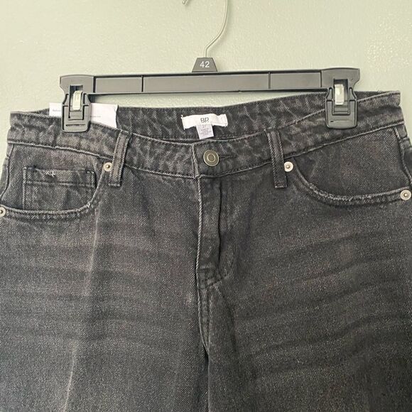 New BP Black Ripped Distressed Wide Leg Jeans 27 - Picture 3 of 10